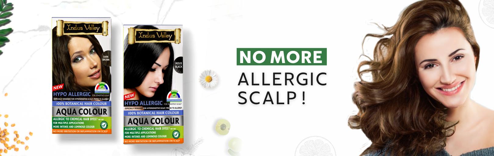 No more allergic scalp! aqua color