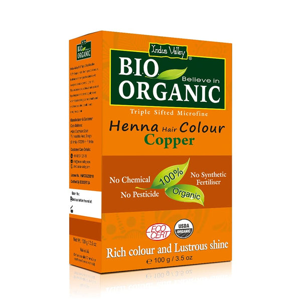 Bio Organic Copper Henna Hair Color indusvallayusa
