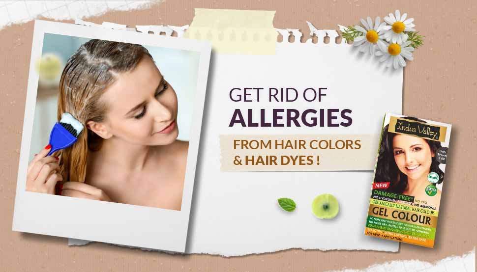 Get Rid of Allergies from Hair Colors & Hair Dyes