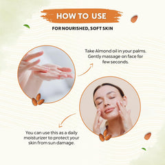 Sweet Almond Oil for Skin & Hair - 100ml