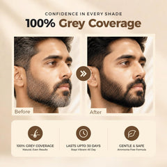 Damage Free Dark Brown Beard Color