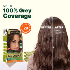 Damage Free Dark Copper Blonde 7.4 Gel Hair Color