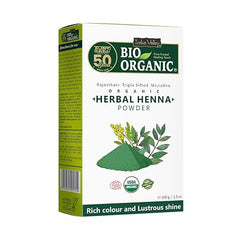 Bio Organic 100% Herbal Henna Powder for Hair - 100g