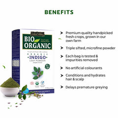 Bio Organic Indigo Powder with Brush for Hair