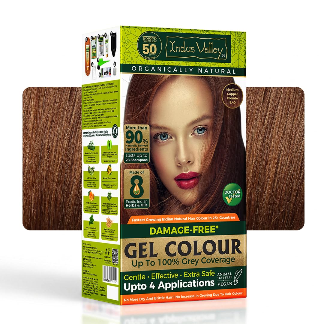 Damage Free Medium Copper Blonde 8.4 Gel Hair Color