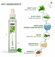 Organic Mint Fresh Pore Tightening Skin Toner - 250ml.