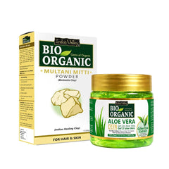 Aloe Vera Gel and Multani Mitti Powder Combo