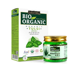 Aloe Vera Gel and Tulsi Powder Combo