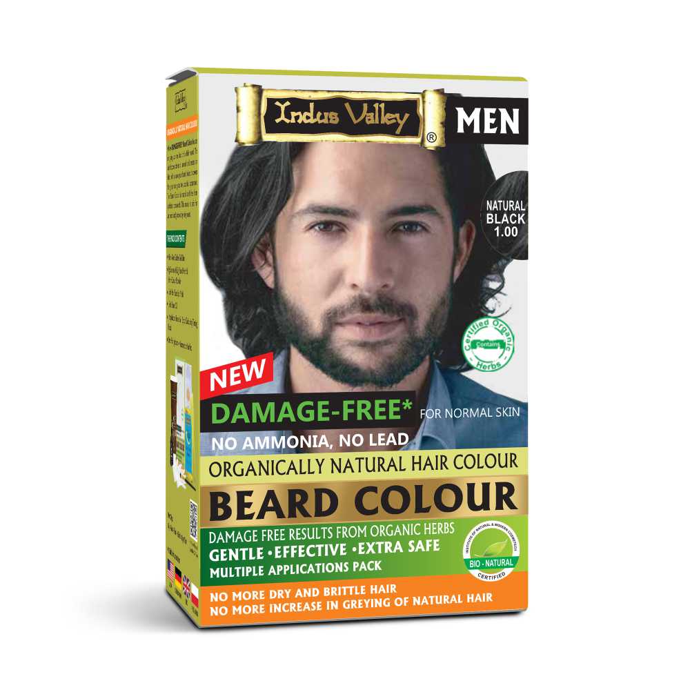 Damage Free Natural Black Beard Color