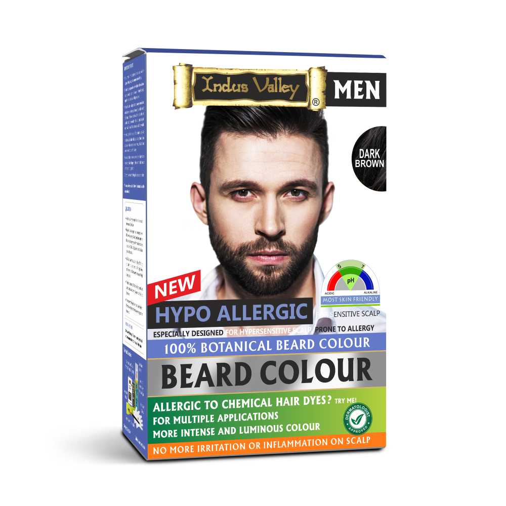 Hypo Allergic Dark Brown Beard Color
