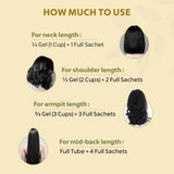 Damage Free Burgundy 3.6 Gel Hair Color - how much to use