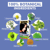100% Botanical Hypo Allergic Medium Brown Aqua Color - organic ingredients hair colour