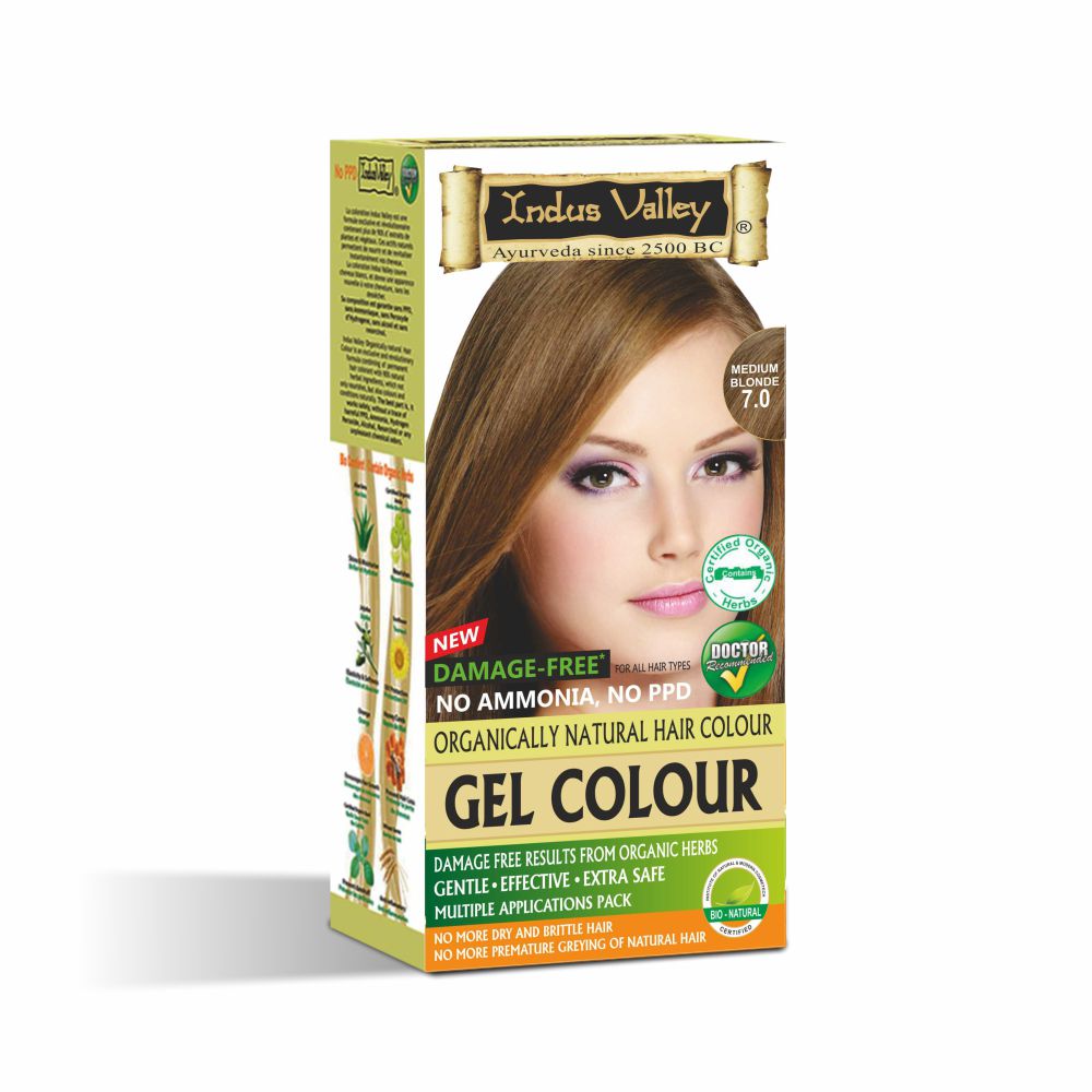 Damage Free Medium Blonde 7.0 Gel Hair Color